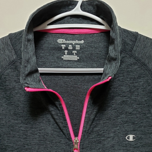 Champion Sport Running Jacket Zip Up Grey Pink Women's Size M NWOT - Picture 3 of 9